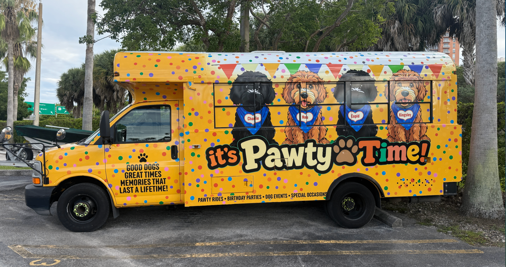 Pawty Time Bus — Miami's mobile dog adventure experience